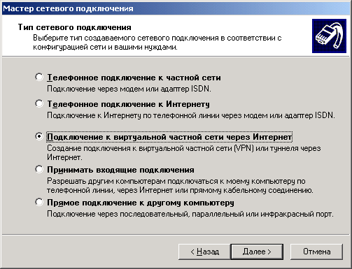 Реферат: Удалённый доступ к частной сети через Интернет с помощь технологии VPN