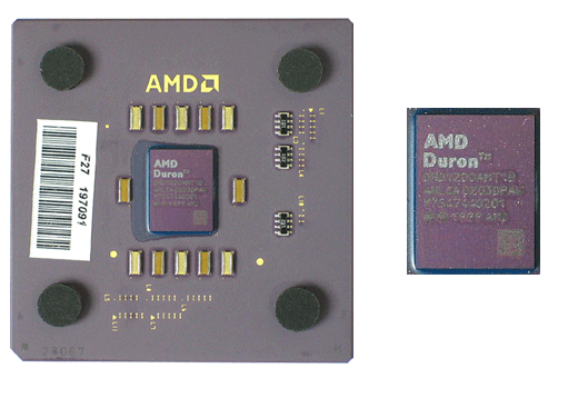Тестируемый процессор AMD Duron 