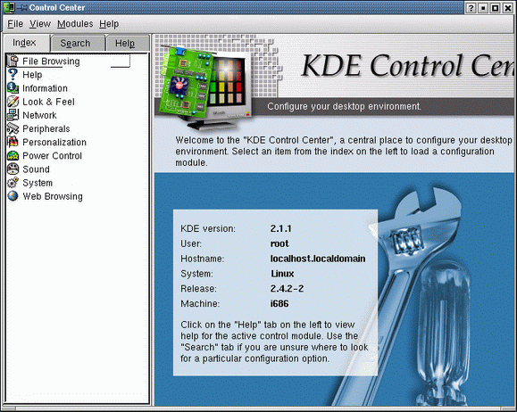 Центр управления KDE